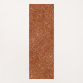 Cowboy-Western-Landmuster aus geflochtenem Leder Yogamatte (Vorderseite)