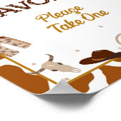 Cowboy-Western liebt-Zeichen Poster (Ecke)