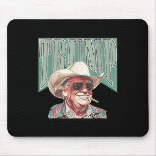Cowboy-Western macht Amerika zu einem großen Trump Mousepad