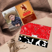 Cowboy Western Old West Birthday Foto Einladung