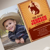 Cowboy Western Old West Birthday Foto Einladung