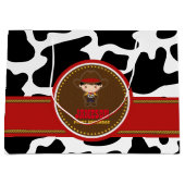 Cowboy Western Old West Geburtstag Große Geschenktüte (Vorderseite)