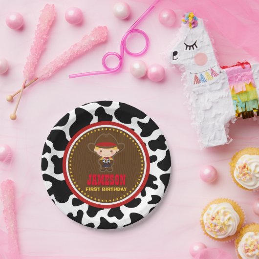 Cowboy Western Old West Geburtstag Pappteller (Party)