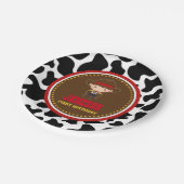 Cowboy Western Old West Geburtstag Pappteller (Schrägansicht)