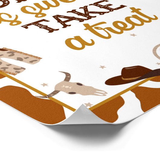 Cowboy Western One is Sweet Bitte nehmen Sie eine Poster (Ecke)