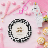 Cowboy Western Papierplatten mit Kuhdruck Pappteller (Party)