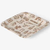 Cowboy Western  Pappteller (Gewinkelt)