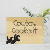 Cowboy-Western-Party Einladungen (Stehend Vorderseite)