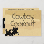 Cowboy-Western-Party Einladungen (Vorne/Hinten)