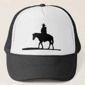 Cowboy Western Reitsport Silhouette Truckerkappe (Vorderseite)