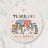 Cowboy Western Rodeo 1. Geburtstag Geschenkanhänger (Vorderseite)