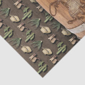 Cowboy Western Rodeo Holzbarrel Geburtstagsparty Seidenpapier (Ausschnitt)