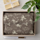 Cowboy Western Rodeo Pferde Muster Seidenpapier (Geschenk)