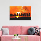 Cowboy Western Rodeo Roundup Wild West Wrapped Can Leinwanddruck (Insitu (Wohnzimmer))