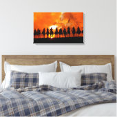 Cowboy Western Rodeo Roundup Wild West Wrapped Can Leinwanddruck (Insitu (Schlafzimmer))