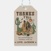 Cowboy Western Rodeo Vielen Dank Geschenkanhänger (Vorderseite)