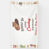 Cowboy Western Rodeo Wild West Baby Shower Banner (Vertikal)
