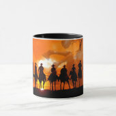 Cowboy Western Roundup Time Horse Ranch Coffee Mug Tasse (Zentrum)