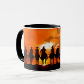 Cowboy Western Roundup Time Horse Ranch Coffee Mug Tasse (Vorderseite Links)