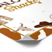 Cowboy Western Saloon Snacks Zeichen Poster (Ecke)