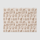 Cowboy Western Seidenpapier (Vorderseite)