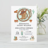 Cowboy Western Thema Geburtstag Einladung (Stehend Vorderseite)