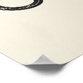 Cowboy Western Typografie Wall Art Ranch Kabine Poster (Ecke)