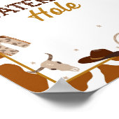 Cowboy-Western Wasserloch-Zeichen Poster (Ecke)