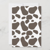 Cowboy Western Wild West Boy Babydusche Einladung (Rückseite)