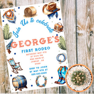Cowboy Western Wild West Geburtstag Einladung