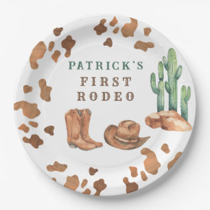 Cowboy Wild West 1. Rodeo-Geburtstagsfeier Pappteller