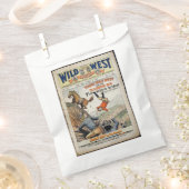 Cowboy Wild West Add Boy's Name Birthday Party Geschenktütchen (Ausgeschnitten)