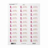 Cowboy Wild West Address Labels (Vorne)