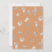 Cowboy Wild West Baby Dusche Vorlage (Rückseite)