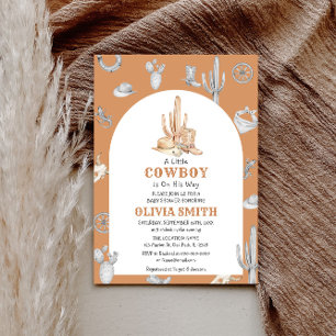 Cowboy Wild West Baby Dusche Vorlage