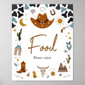 Cowboy Wild West Baby Showfood Poster (Vorne)