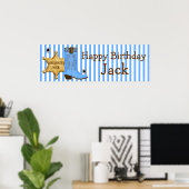 Cowboy Wild West Banner Poster (Heimbüro)