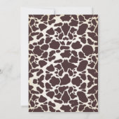 Cowboy Wild West First Rodeo Geburtstag Einladung (Rückseite)