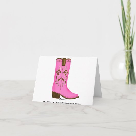 Cowboy Wild West Mitteilungskarten (Rückseite)