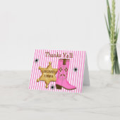 Cowboy Wild West Mitteilungskarten (Vorderseite)