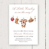 Cowboy Wild West Rodeo Baby Shower Einladung