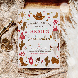 Cowboy Wild West Rodeo Ranch Birthday Party Einladung