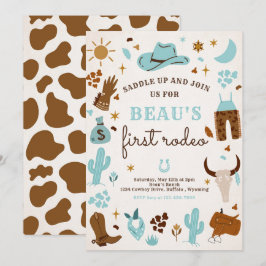 Cowboy Wild West Rodeo Ranch Birthday Party Einladung