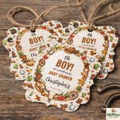 Cowboy Wild West Rodeo Ranch | Rustic Western Baby Geschenkanhänger