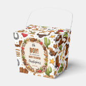 Cowboy Wild West Rodeo Ranch | Rustic Western Baby Geschenkschachtel (Vorderseite)