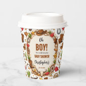 Cowboy Wild West Rodeo Ranch | Rustic Western Baby Pappbecher (Vorderseite)