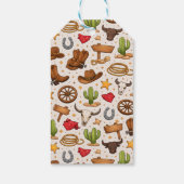 Cowboy Wild West Rodeo Ranch | Rustikale westliche Geschenkanhänger (Rückseite)