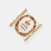 Cowboy Wild West Rodeo Ranch | Rustikale westliche Serviette (Ecke)