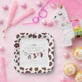 Cowboy Wild West Rodeo Salbei Green Baby Dusche Pappteller (Party)