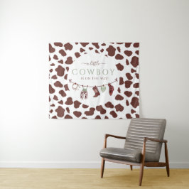 Cowboy Wild West Rodeo Salbei Grün Babydusche Wandteppich